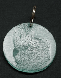 D724 Cockatoo Ingraved Acrylic Key Ring