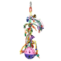 K508 Plastic Ball Toy with Dangles
