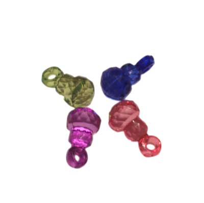 Mini Sparkling Genie Bottle Beads (pkg 24)